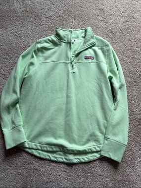 Vineyard Vines Light Mint Green Half-Zip Pullover